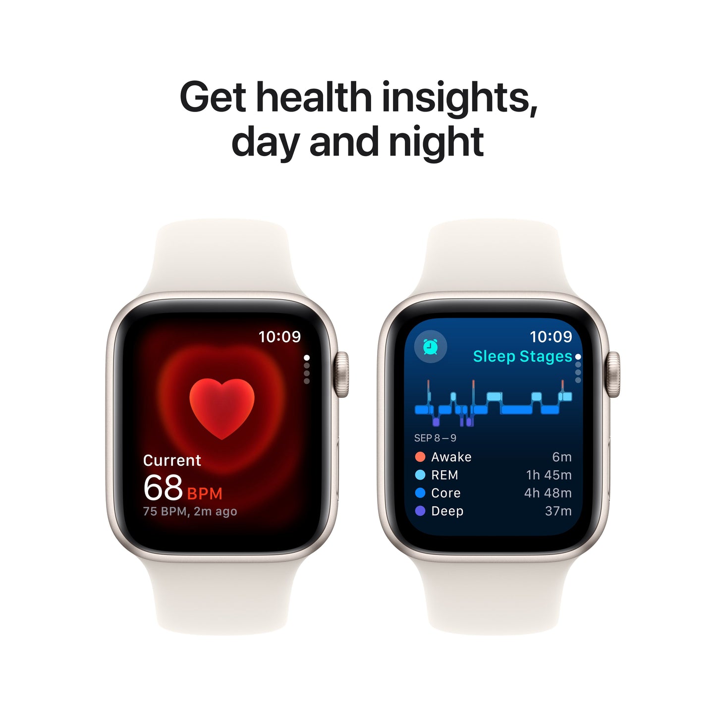 Apple Watch SE GPS 44 mm-es Starlight alumínium tok Starlight sportpánttal - M/L - iSTYLE HU