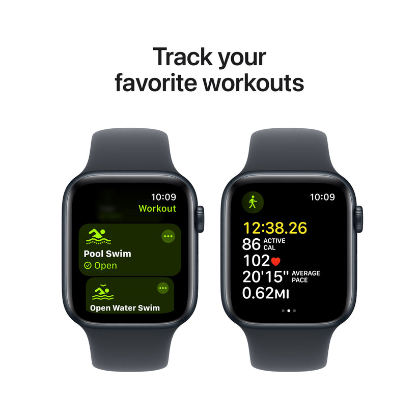 Apple Watch SE GPS + cellás 44 mm-es Midnight alumínium tok Midnight sport pánttal - M/L - iSTYLE HU