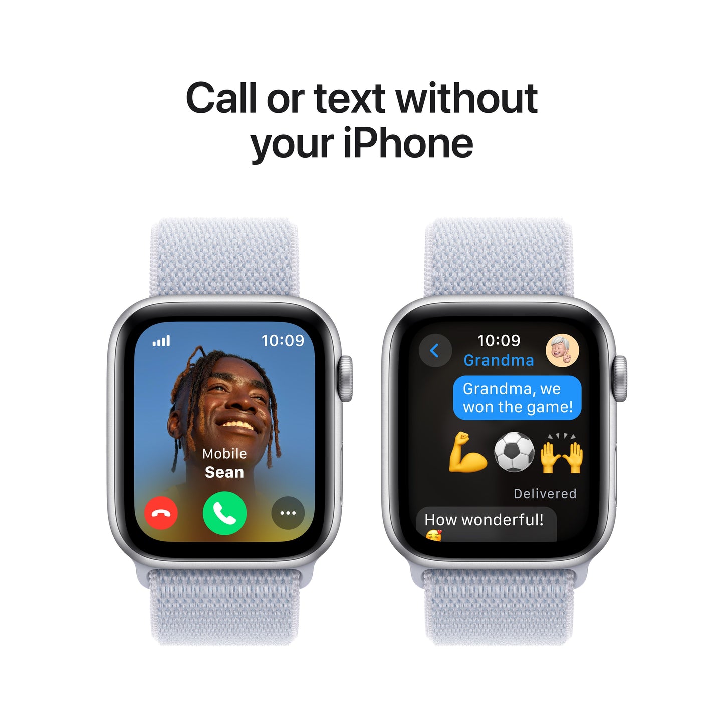 Apple Watch SE GPS + cellás 44 mm-es ezüst alumínium tok kék felhős sporthurokkal - iSTYLE HU