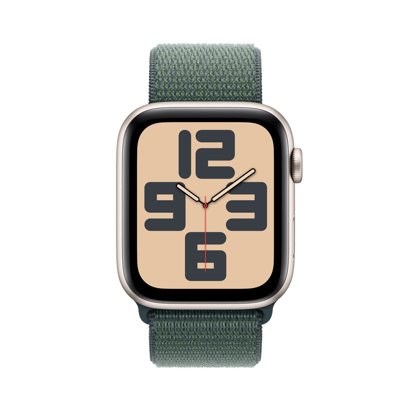 Apple Watch SE GPS + cellás 44 mm-es Starlight alumínium tok, Lake Green Sport hurokkal - iSTYLE HU
