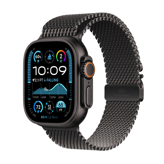 Apple Watch Ultra 2 GPS + Cellular 49 mm-es fekete titán tok fekete titán Milánói szíjjal - kicsi - iSTYLE HU