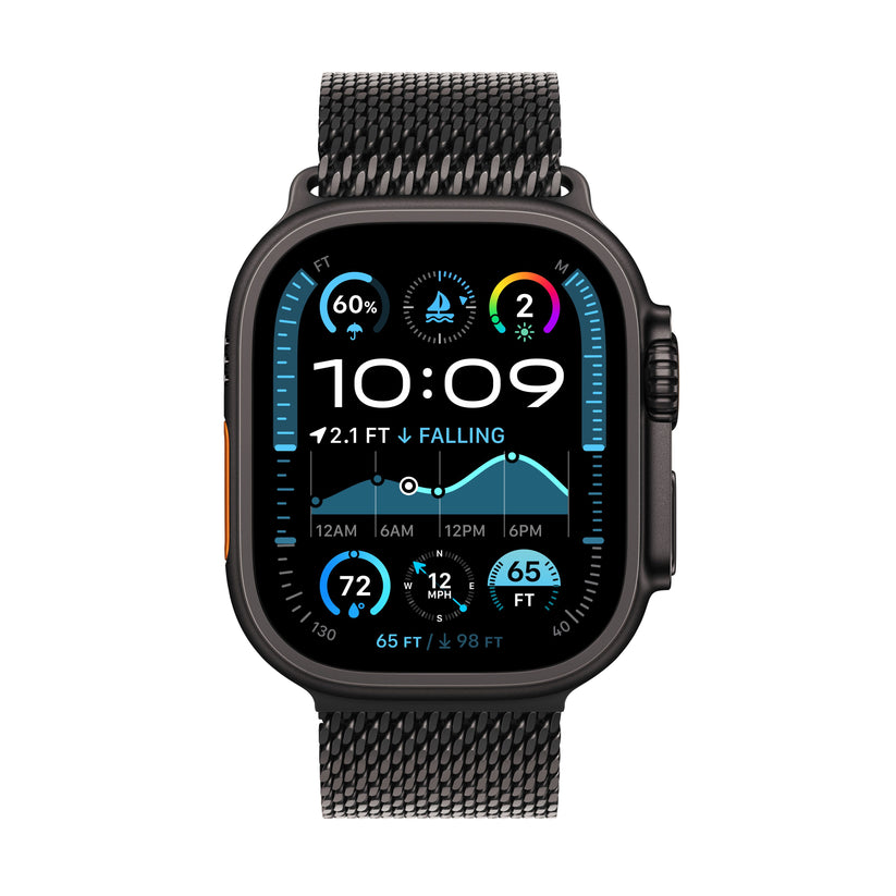 Apple Watch Ultra 2 GPS + Cellular 49 mm-es fekete titán tok fekete titán Milánói szíjjal - kicsi - iSTYLE HU
