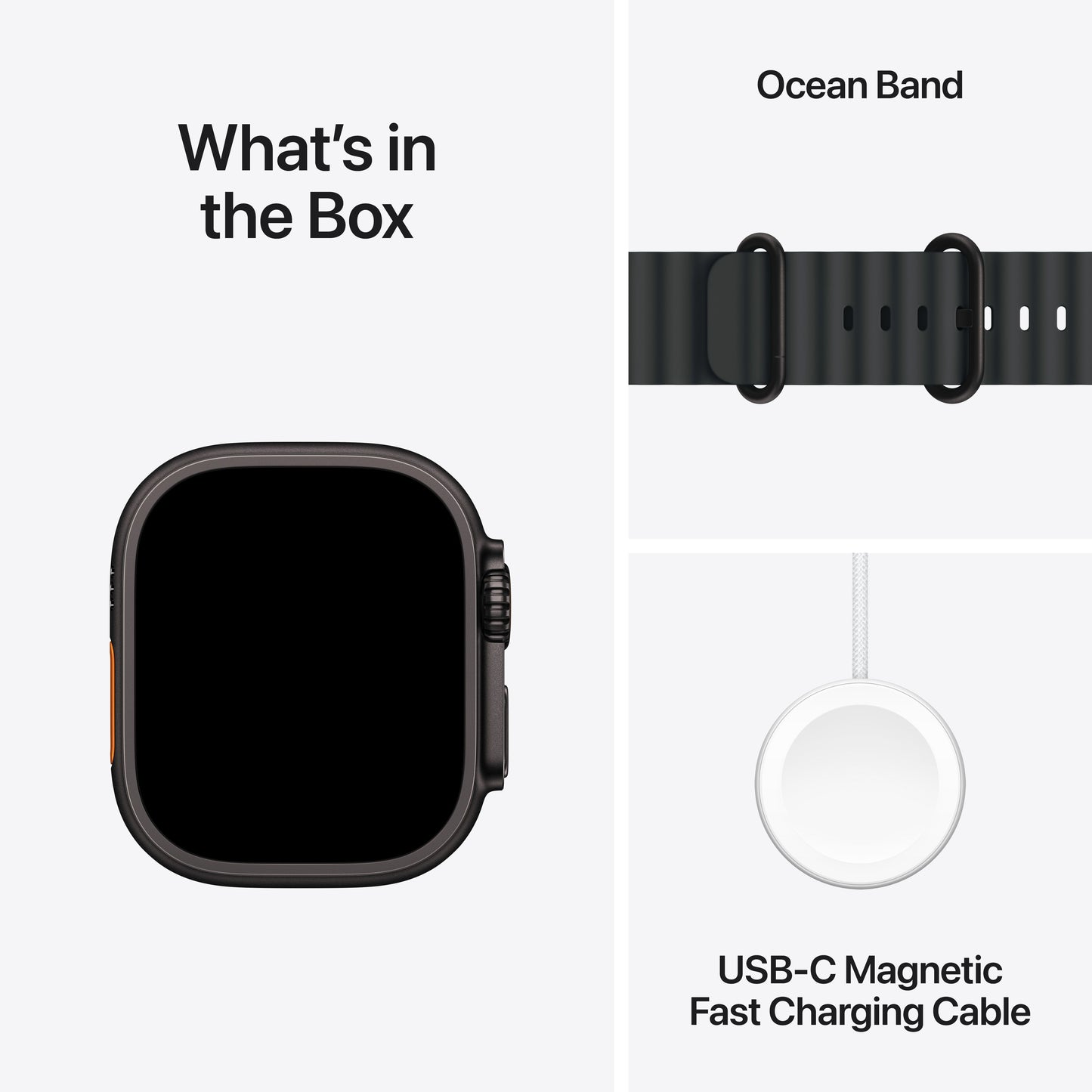 Apple Watch Ultra 2 GPS + Cellular 49 mm-es fekete titán tok fekete Óceáni szíjjal - iSTYLE HU