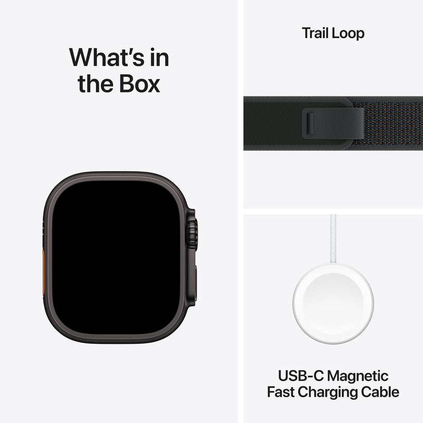 Apple Watch Ultra 2 GPS + Cellular 49 mm-es fekete titán tok Terep pánttal - S/M - iSTYLE HU