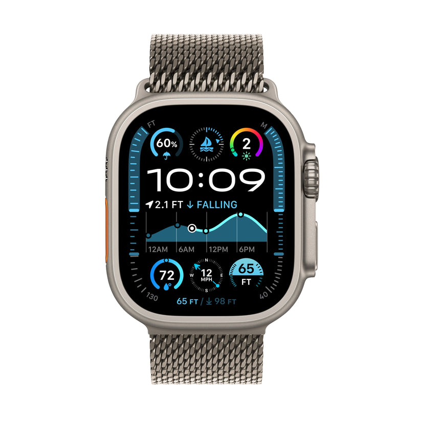 Apple Watch Ultra 2 GPS + Cellular 49 mm-es természetes titán tok természetes titán Milánói szíjjal - közepes - iSTYLE HU
