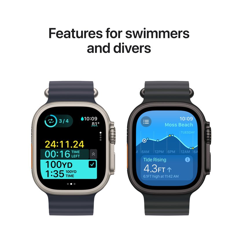 Apple Watch Ultra 2 GPS + Cellular 49 mm-es természetes titán tok természetes titán Milánói szíjjal - közepes - iSTYLE HU