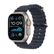Apple Watch Ultra 2 GPS + Cellular 49 mm-es természetes titán tok tengerészkék Óceáni szíjjal - iSTYLE HU