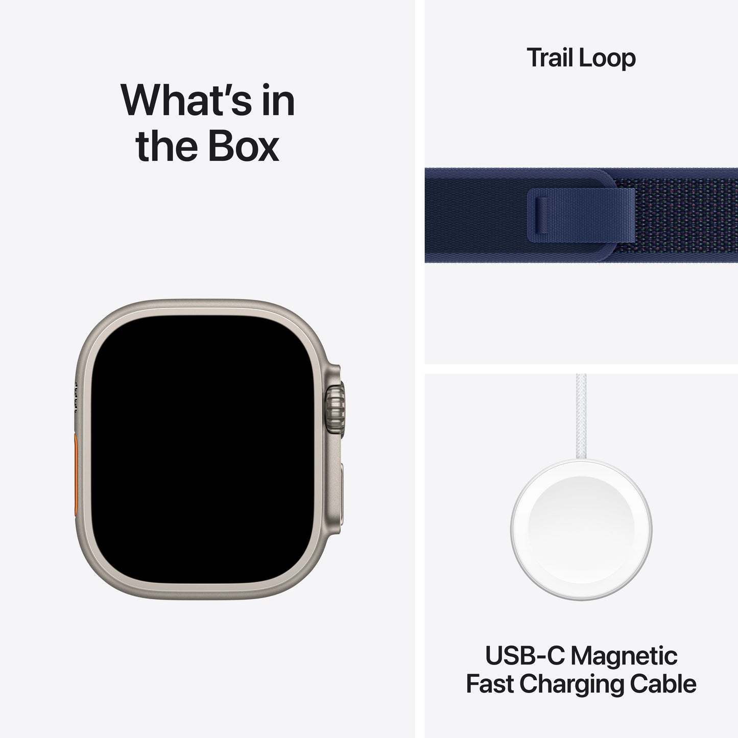 Apple Watch Ultra 2 GPS + Cellular 49 mm-es természetes titán tok kék Terep pánttal - S/M - iSTYLE HU