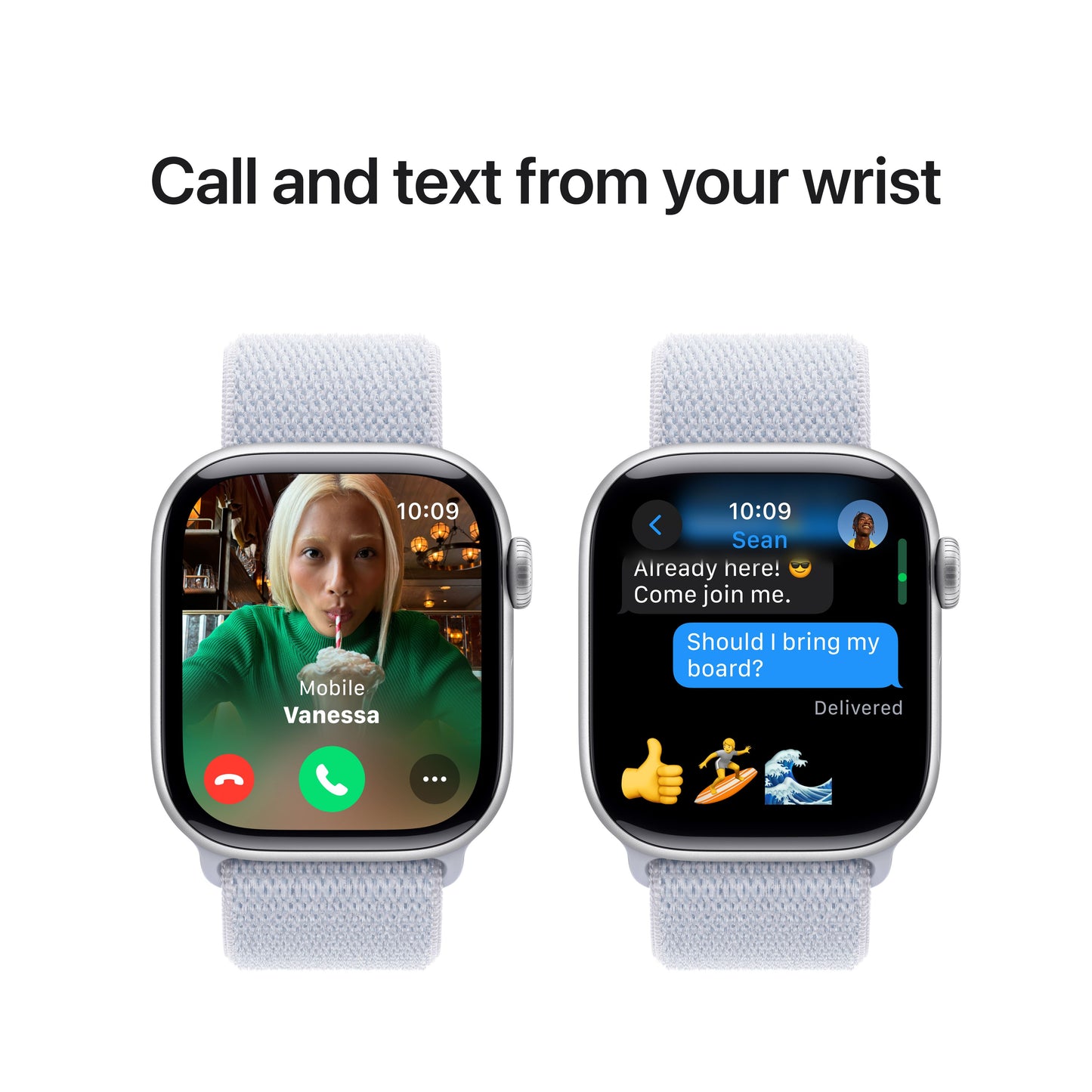 Apple Watch Series 10 GPS 42 mm-es ezüst alumínium tok kék felhős sporthurokkal - iSTYLE HU