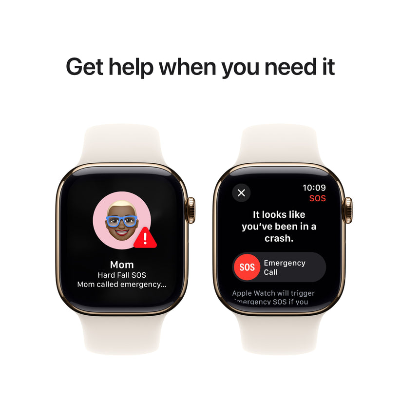 Apple Watch Series 10 GPS + cellás 42 mm-es arany titán tok Starlight sportpánttal - S/M - iSTYLE HU