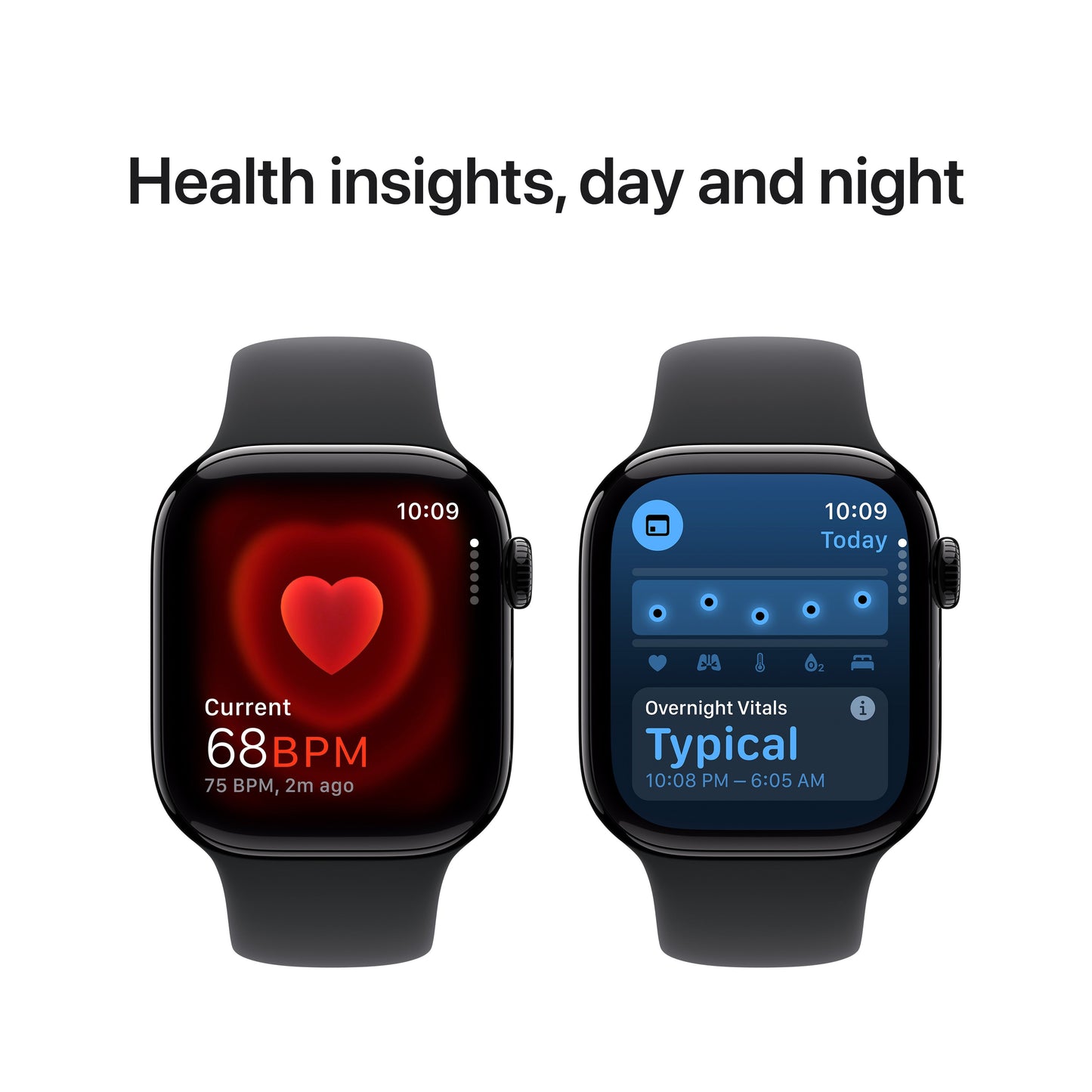 Apple Watch Series 10 GPS + cellás 42 mm-es Jet Black alumínium tok fekete sportszíjjal - S/M - iSTYLE HU