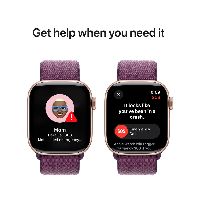 Apple Watch Series 10 GPS + cellás 42 mm-es Rose Gold alumínium tok Plum Sport hurokkal - iSTYLE HU