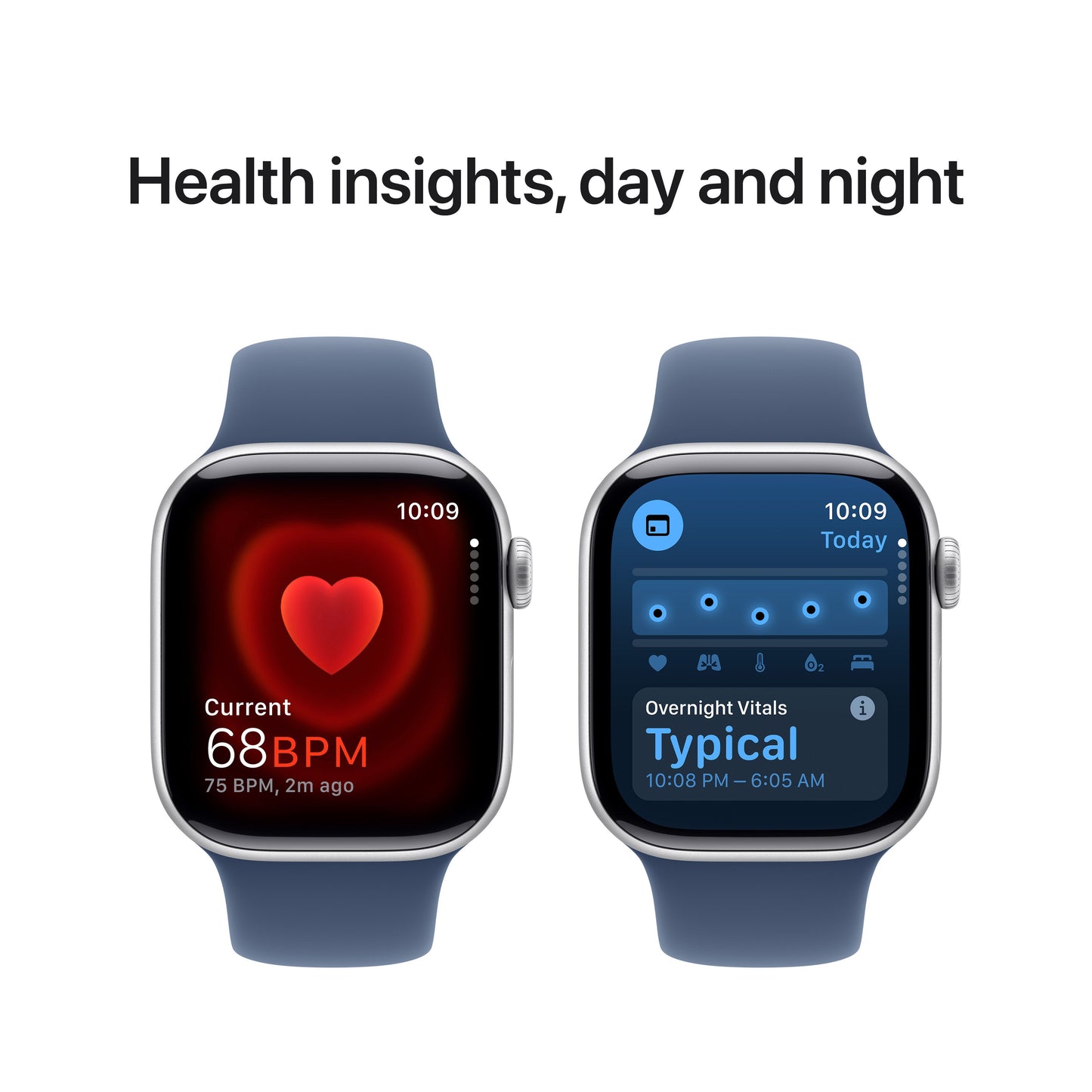 Apple Watch Series 10 GPS + cellás 42 mm-es ezüst alumínium tok farmer sportszíjjal - S/M - iSTYLE HU