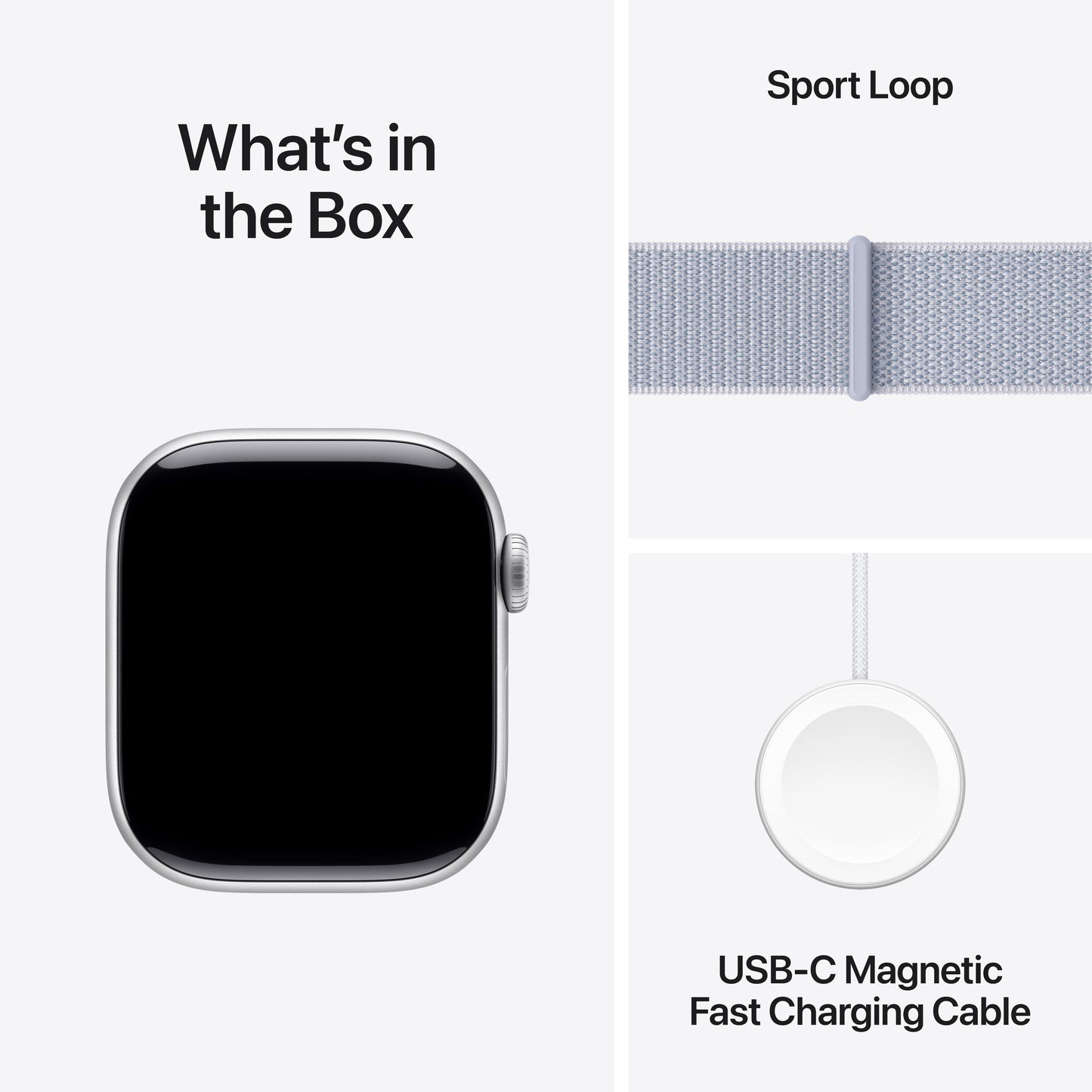 Apple Watch Series 10 GPS + cellás 42 mm-es ezüst alumínium tok kék felhős sporthurokkal - iSTYLE HU