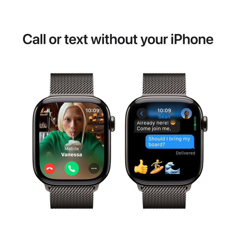 Apple Watch Series 10 GPS + cellás 42 mm-es pala titán tok pala Milanese hurokkal - iSTYLE HU