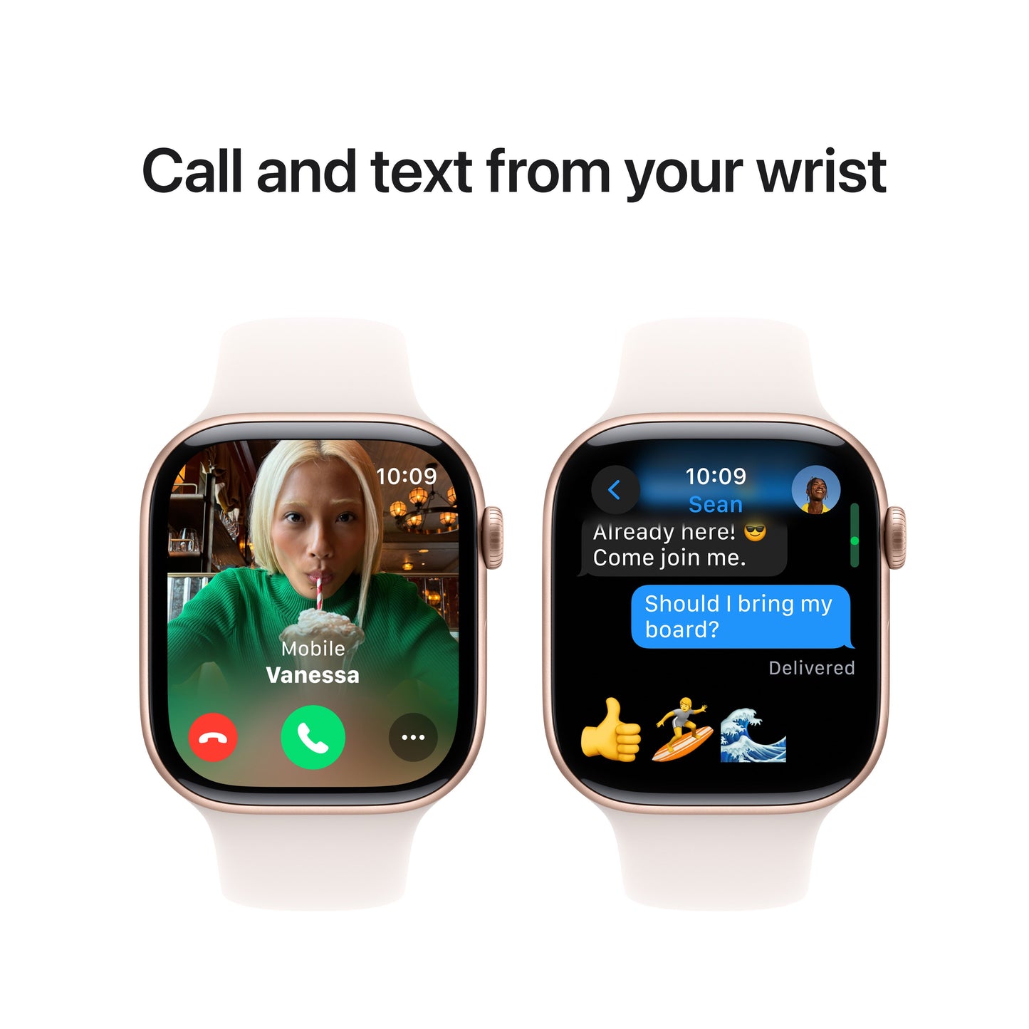 Apple Watch Series 10 GPS 46 mm-es rózsaarany alumínium tok világos pirosító sportszíjjal - S/M - iSTYLE HU