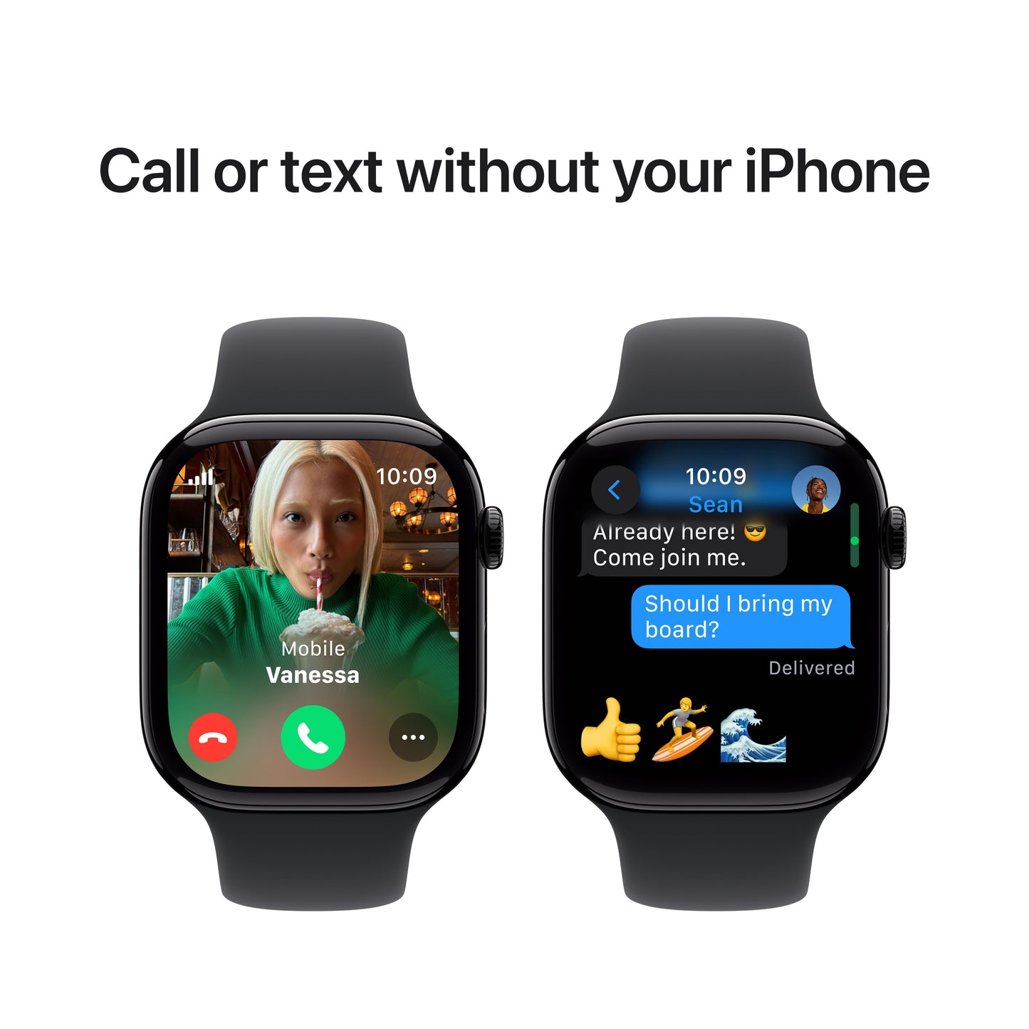 Apple Watch Series 10 GPS + cellás 46 mm-es Jet Black alumínium tok fekete sportszíjjal - S/M - iSTYLE HU