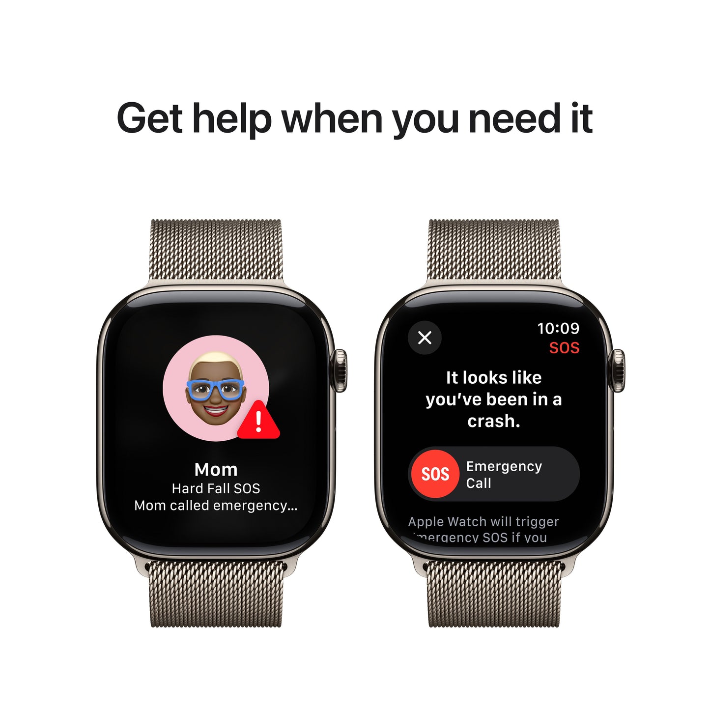 Apple Watch Series 10 GPS + cellás 46 mm-es természetes titán tok természetes milánói hurokkal - M/L - iSTYLE HU