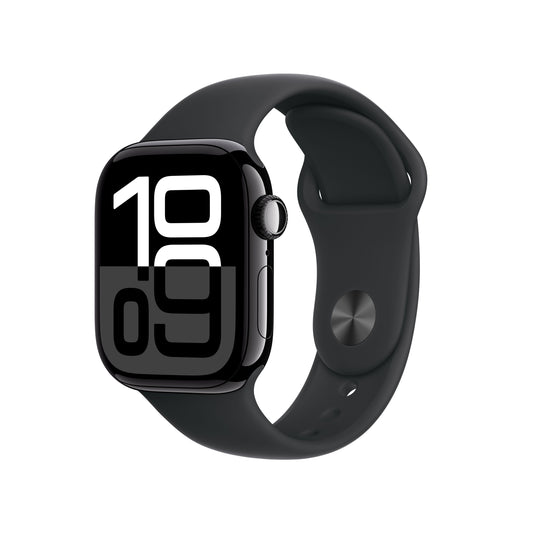Apple Watch Series 10 GPS + cellás 42 mm-es Jet Black alumínium tok fekete sportszíjjal - M/L - iSTYLE HU