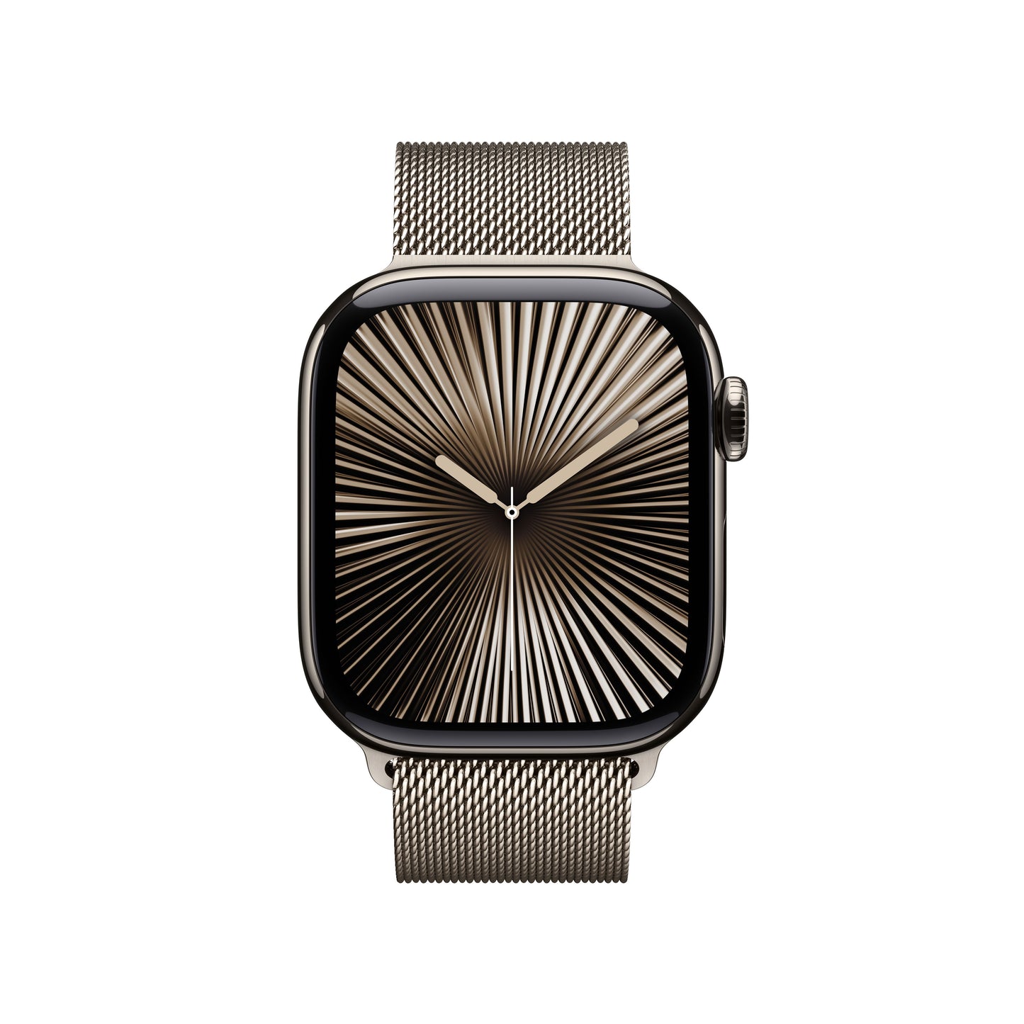 Apple Watch Series 10 GPS + cellás 42 mm-es természetes titán tok természetes milánói hurokkal - iSTYLE HU