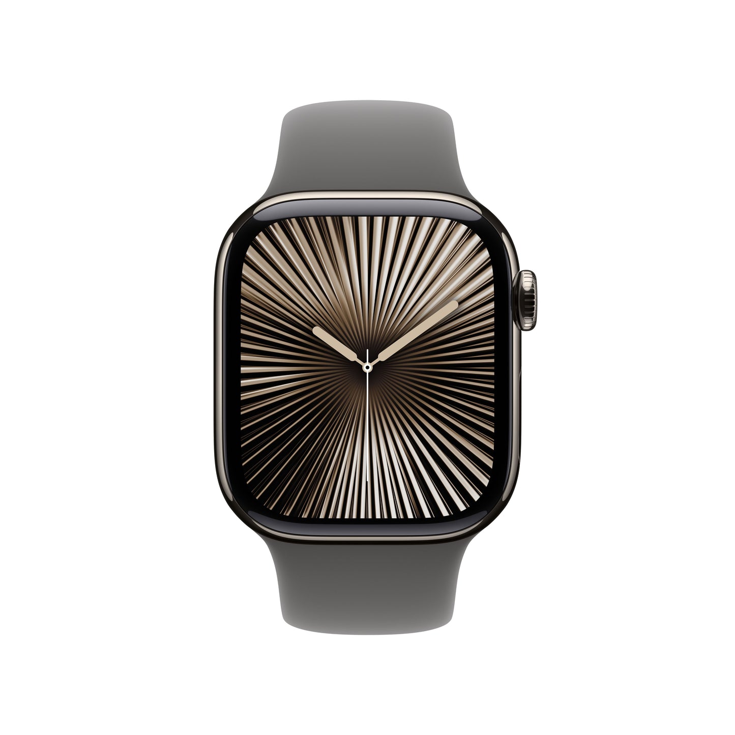 Apple Watch Series 10 GPS + cellás 42 mm-es természetes titán tok kőszürke sportszíjjal - S/M - iSTYLE HU