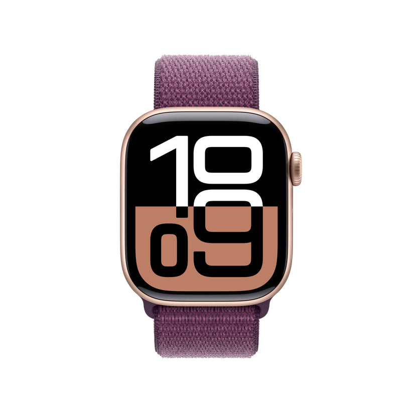 Apple Watch Series 10 GPS + cellás 42 mm-es Rose Gold alumínium tok Plum Sport hurokkal - iSTYLE HU