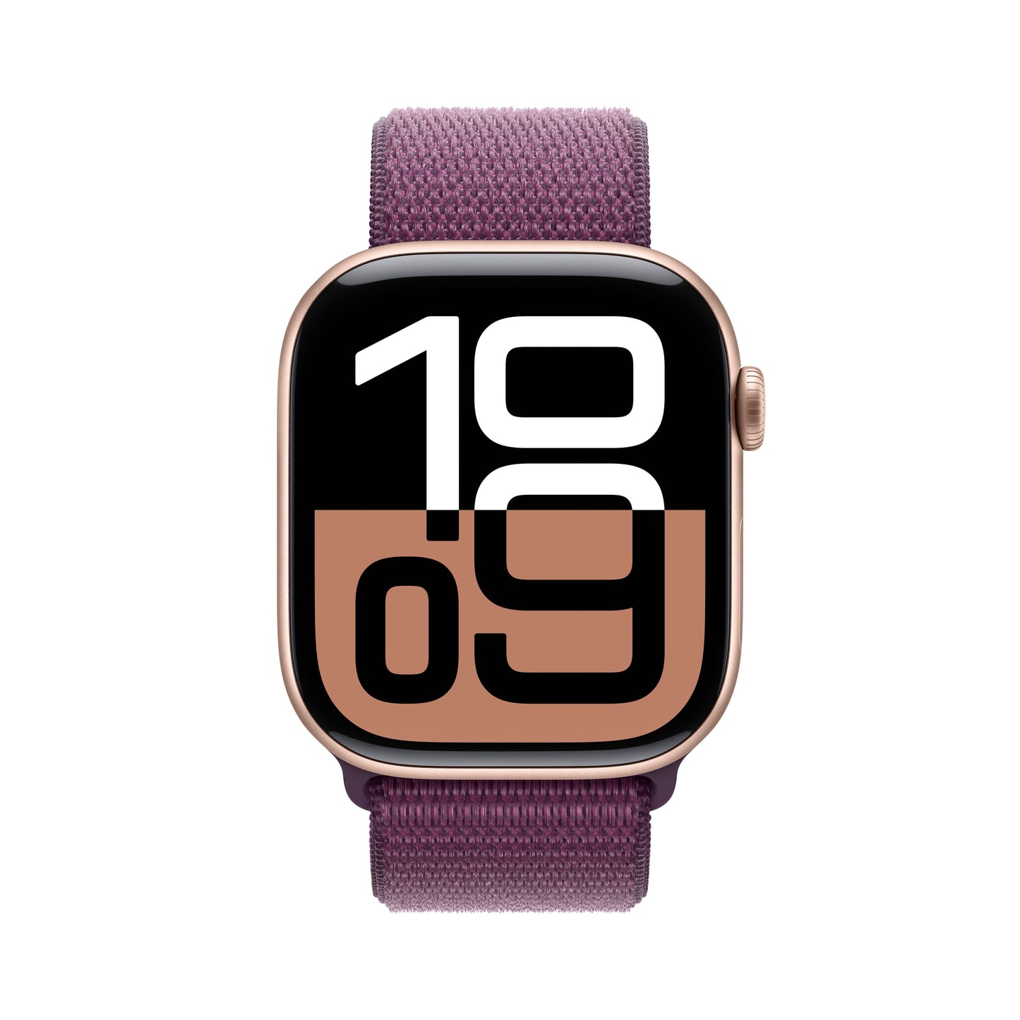 Apple Watch Series 10 GPS 46 mm-es Rose Gold alumínium tok Plum Sport hurokkal - iSTYLE HU
