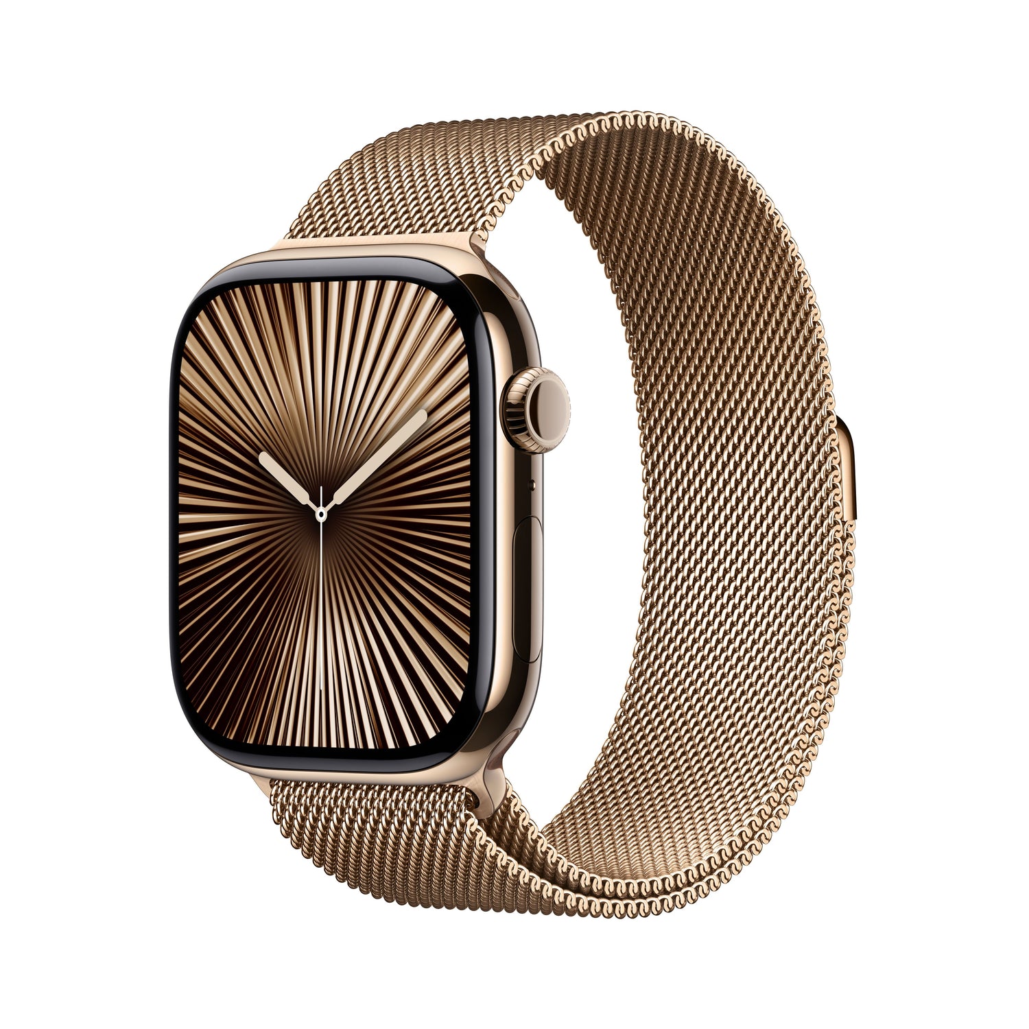 Apple Watch Series 10 GPS + cellás 46 mm-es arany titán tok arany Milanese hurokkal - M/L - iSTYLE HU