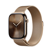 Apple Watch Series 10 GPS + cellás 46 mm-es arany titán tok arany Milanese hurokkal - S/M - iSTYLE HU