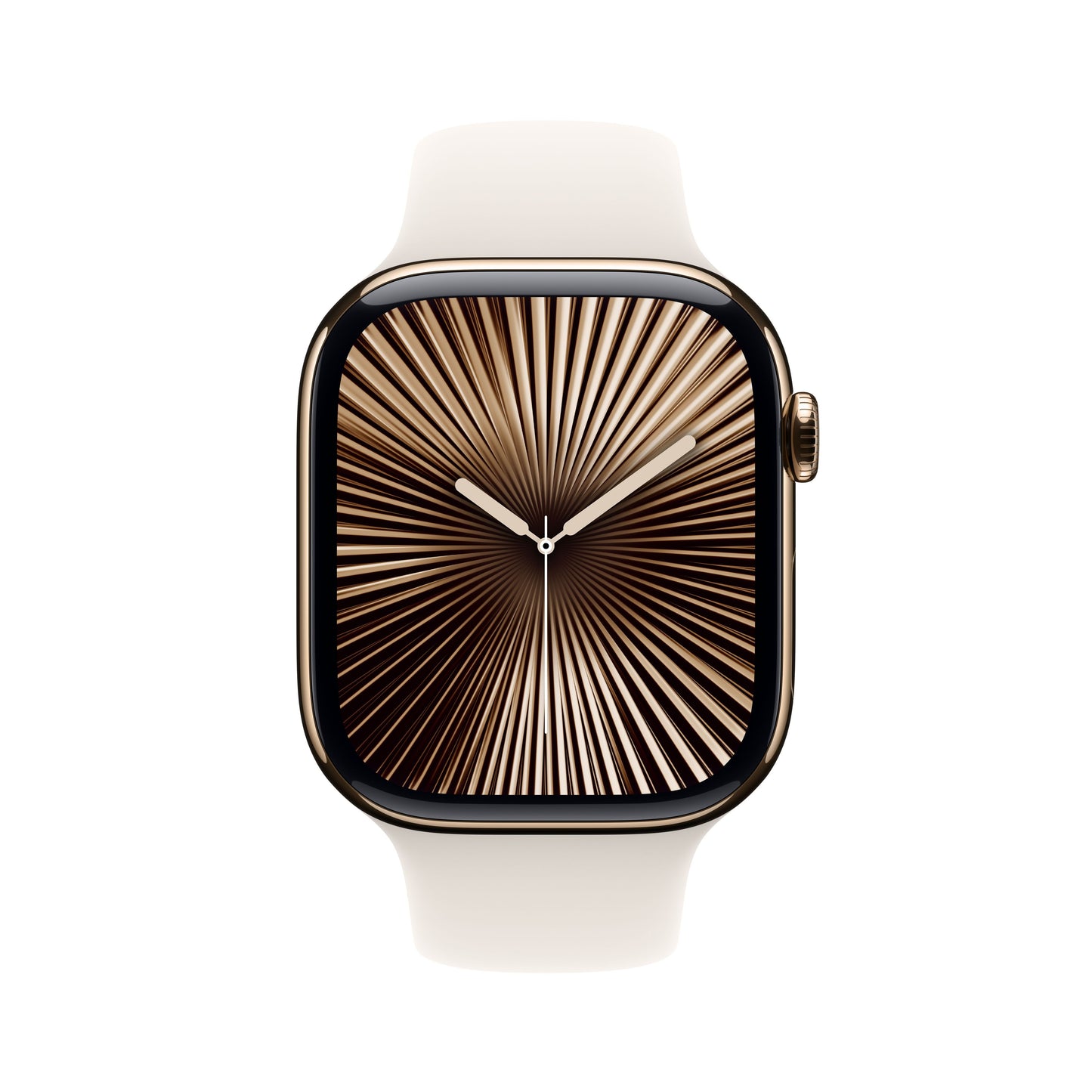 Apple Watch Series 10 GPS + cellás 46 mm-es arany titán tok Starlight sportpánttal - M/L - iSTYLE HU