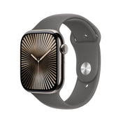Apple Watch Series 10 GPS + cellás 46 mm-es természetes titán tok kőszürke sportszíjjal - S/M - iSTYLE HU