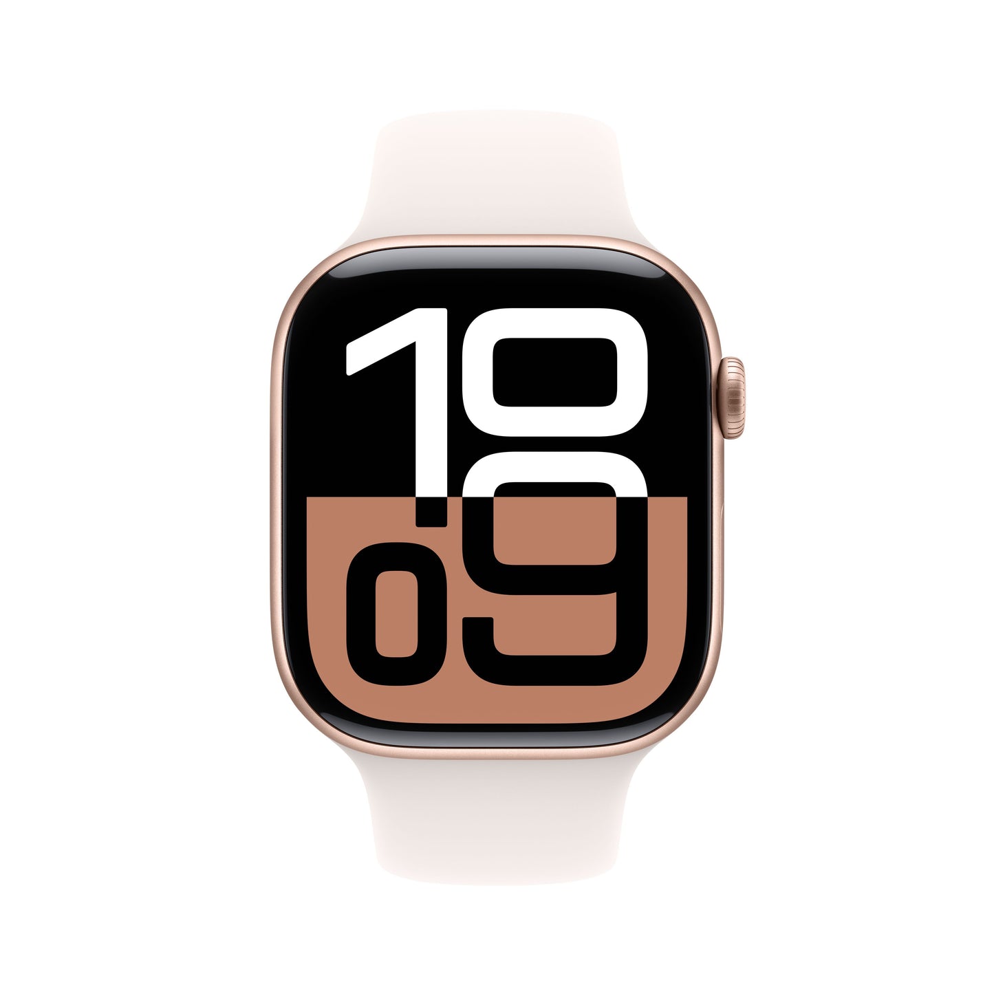 Apple Watch Series 10 GPS + cellás 46 mm-es rózsa arany alumínium tok világos pirosító sportszíjjal - S/M - iSTYLE HU