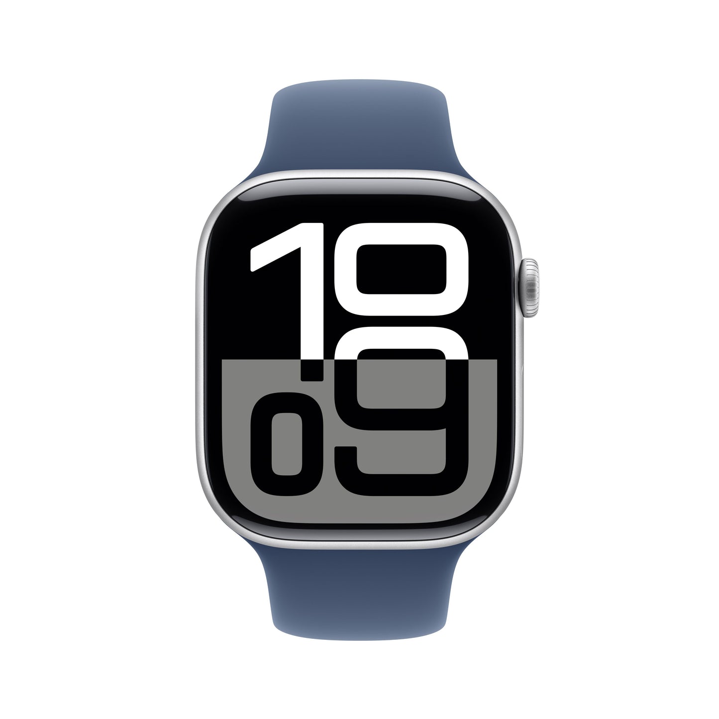 Apple Watch Series 10 GPS + cellás 46 mm-es ezüst alumínium tok farmer sportszíjjal - M/L - iSTYLE HU