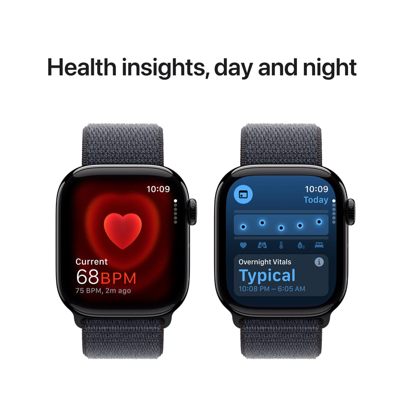 Apple Watch Series 10 GPS 42 mm-es Jet Black alumínium tok tintával sporthurokkal - iSTYLE HU