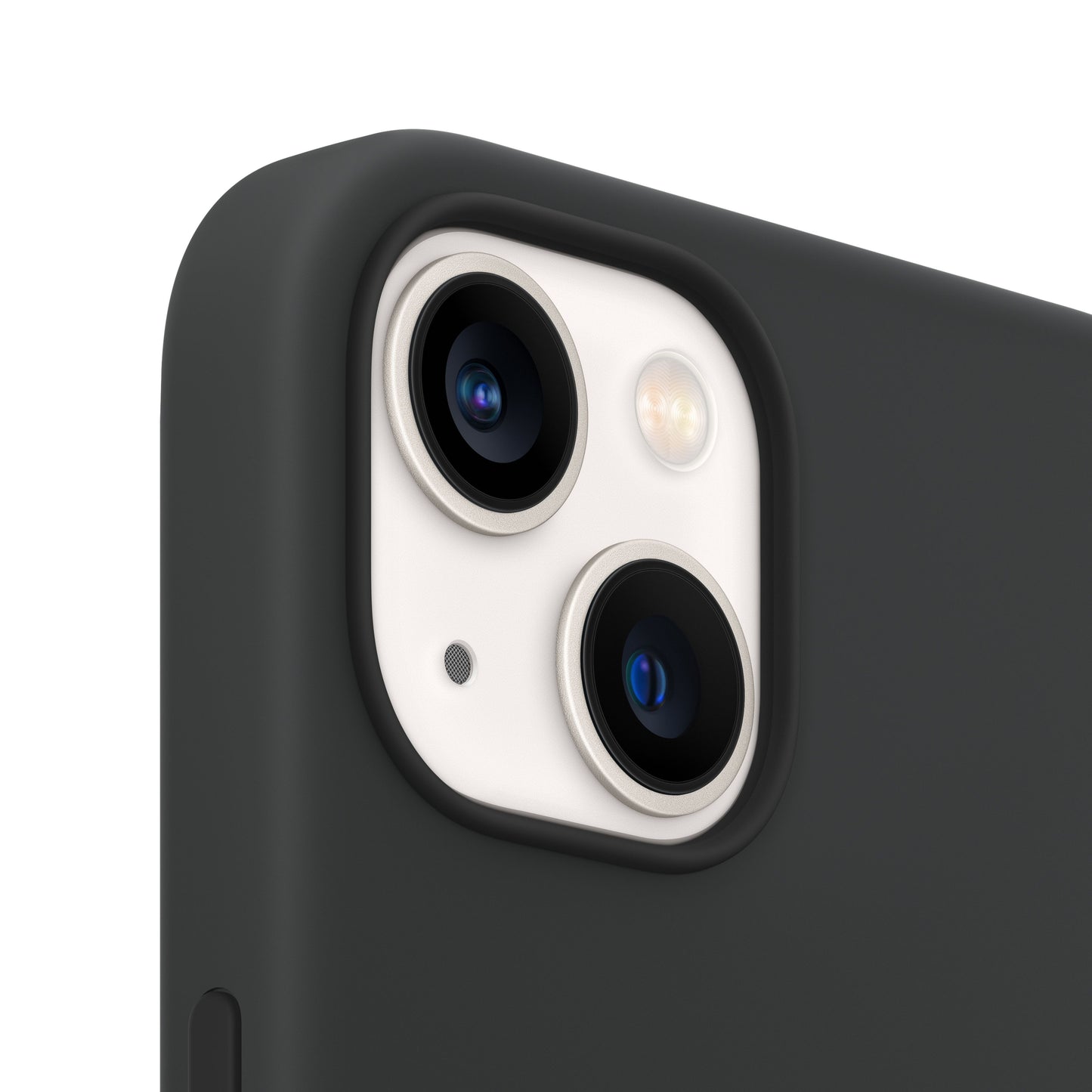 iPhone 13 MagSafe–rögzítésű szilikontok – éjfekete - iSTYLE HU
