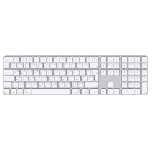 Magic Keyboard Touch ID–val és számbillentyűzettel Apple chipes Mac–modellekhez (USB‑C) – ukrán – fehér billentyűk - iSTYLE HU