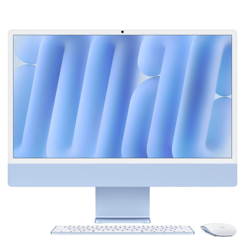 24 hüvelykes iMac Retina 4,5K kijelzővel: Apple M4 chip 8 magos CPU-val és 8 magos GPU-val, 1TB SSD, 16GB RAM, Magic Trackpad, Magic Keyboard Touch ID-val és számbillentyűzettel – nemzetközi angol - kék CTO