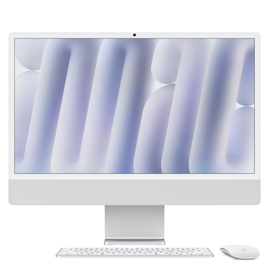 24 hüvelykes iMac Retina 4,5K kijelzővel: Apple M4 chip 8 magos CPU-val és 8 magos GPU-val, 512GB SSD, 24GB RAM, Magic Mouse, Magic Keyboard - nemzetközi angol - ezüst CTO - iSTYLE.hu