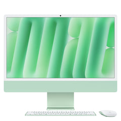 24 hüvelykes iMac Retina 4,5K kijelzővel: Apple M4 chip 10 magos CPU-val és 10 magos GPU-val, 512GB SSD, 32GB RAM, Magic Mouse, Magic Keyboard Touch ID-val - magyar - zöld CTO