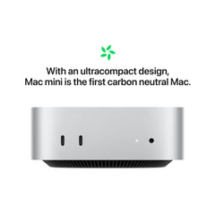 Mac mini: Apple M4 Pro chip 14 magos CPU-val és 20 magos GPU-val, 512GB SSD, 24GB RAM - ezüst CTO