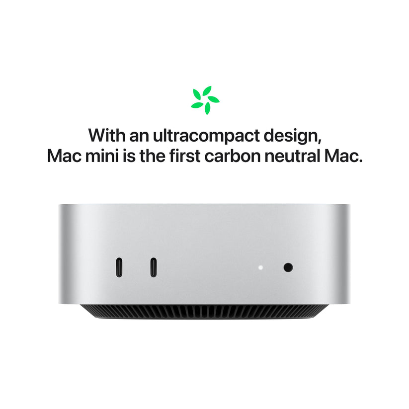 Mac mini: Apple M4 Pro chip 12 magos CPU-val és 16 magos GPU-val, 1TB SSD, 24GB RAM - ezüst CTO