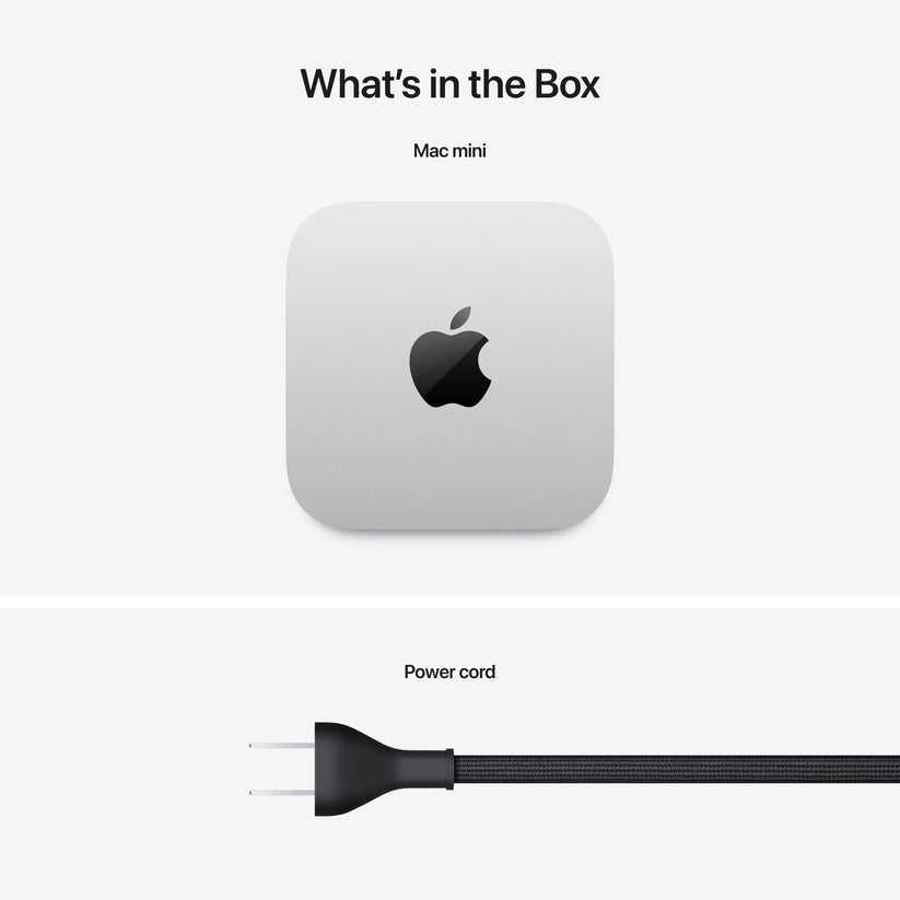 Mac mini: Apple M4 Pro chip 14 magos CPU-val és 20 magos GPU-val, 1TB SSD, 48GB RAM - ezüst CTO
