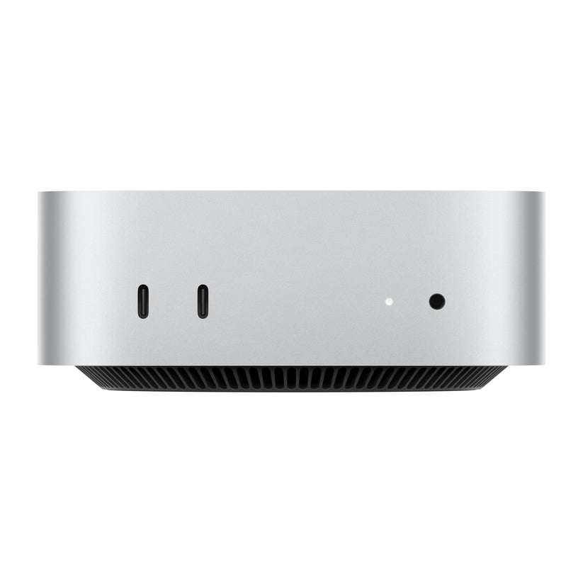 Mac mini: Apple M4 chip 10 magos CPU-val és 10 magos GPU-val, 256GB SSD, 24GB RAM - ezüst CTO