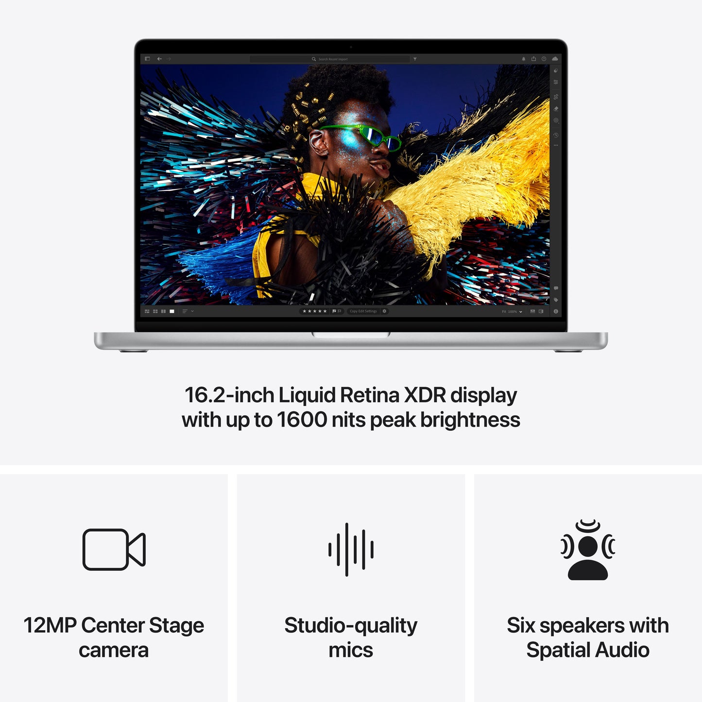 16 hüvelykes MacBook Pro: Apple M4 Pro chip 14 magos CPU-val és 20 magos GPU-val, 512 GB SSD - ezüst - iSTYLE HU