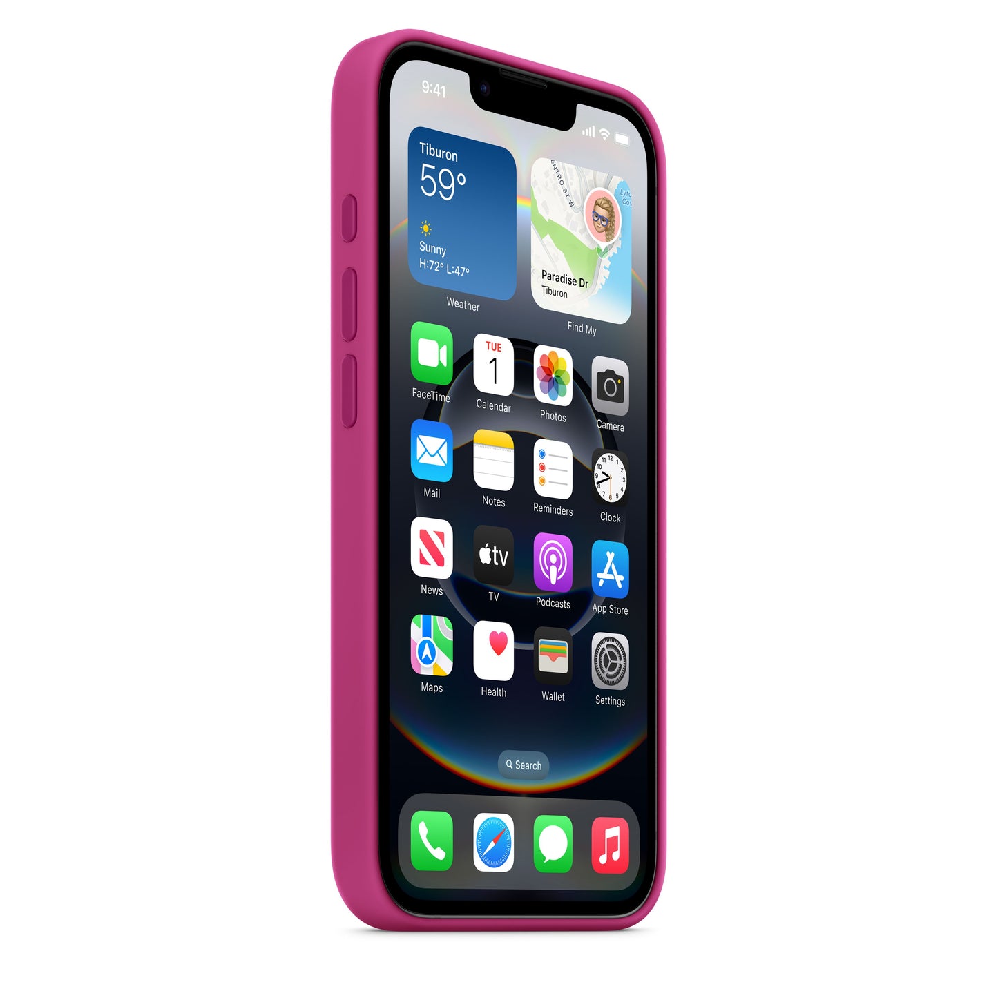iPhone 16e szilikon tok– fukszialila - iSTYLE HU