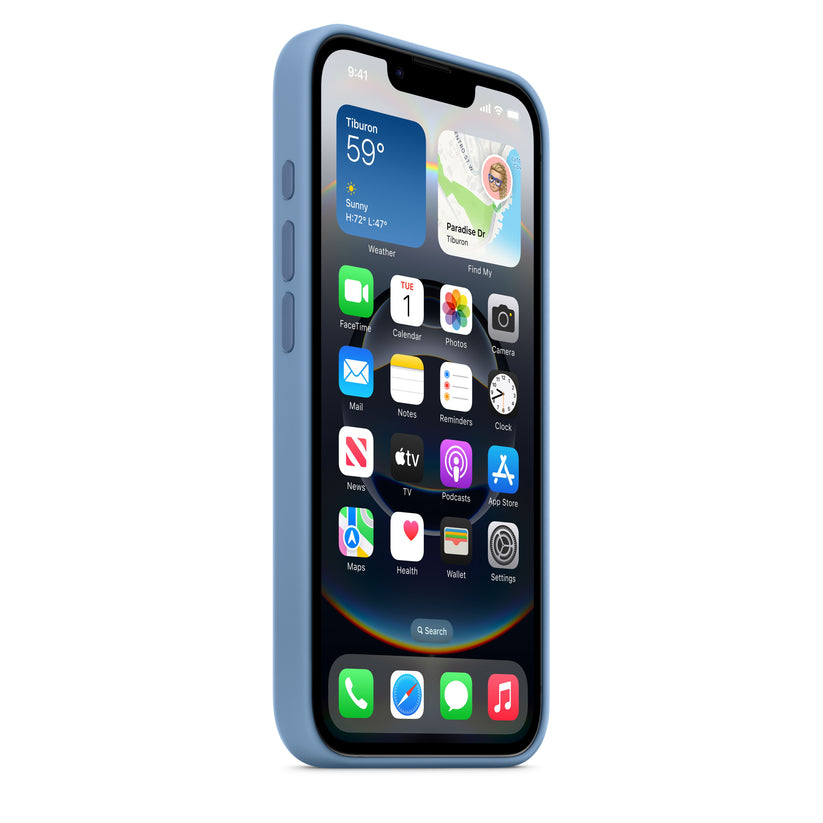iPhone 16e szilikon tok– télkék - iSTYLE HU