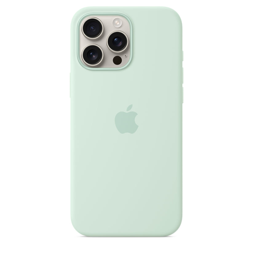 iPhone 16 Pro Max MagSafe–rögzítésű szilikontok – akvamarin - iSTYLE HU