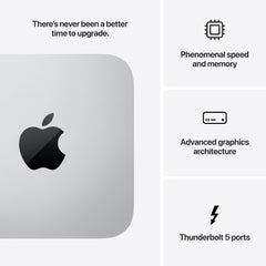 Mac Studio: Apple M4 Max chip 16 magos CPU-val és 40 magos GPU-val, 1TB SSD, 48GB RAM - ezüst CTO