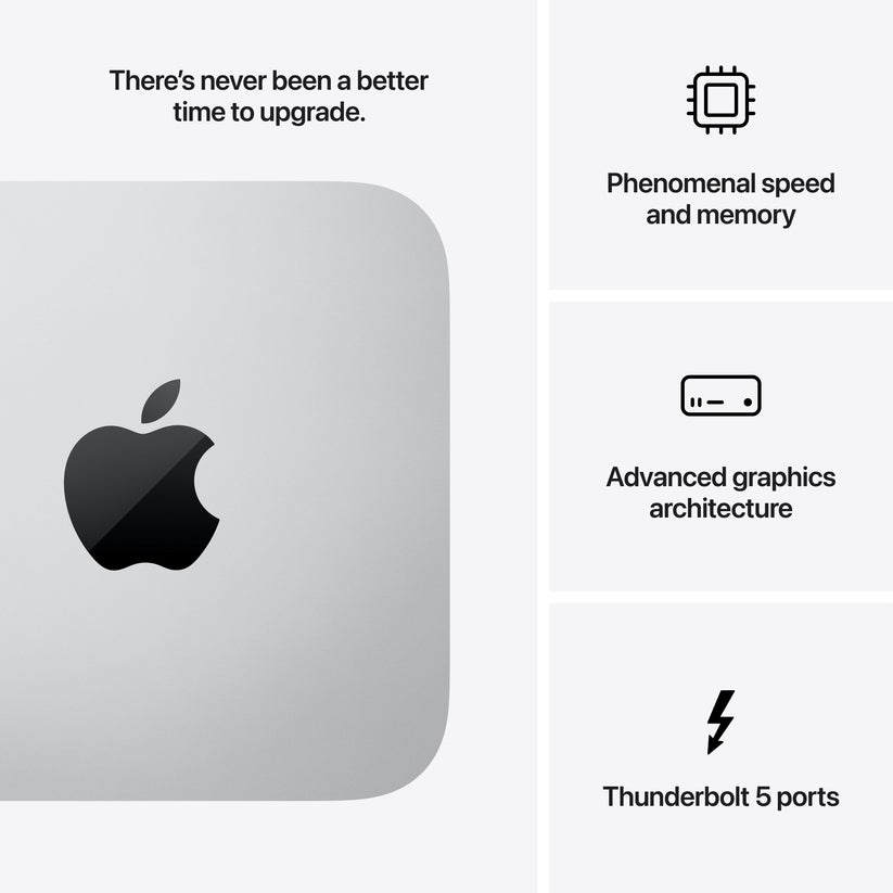 Mac Studio: Apple M4 Max chip 16 magos CPU-val és 40 magos GPU-val, 8TB SSD, 128GB RAM - ezüst CTO