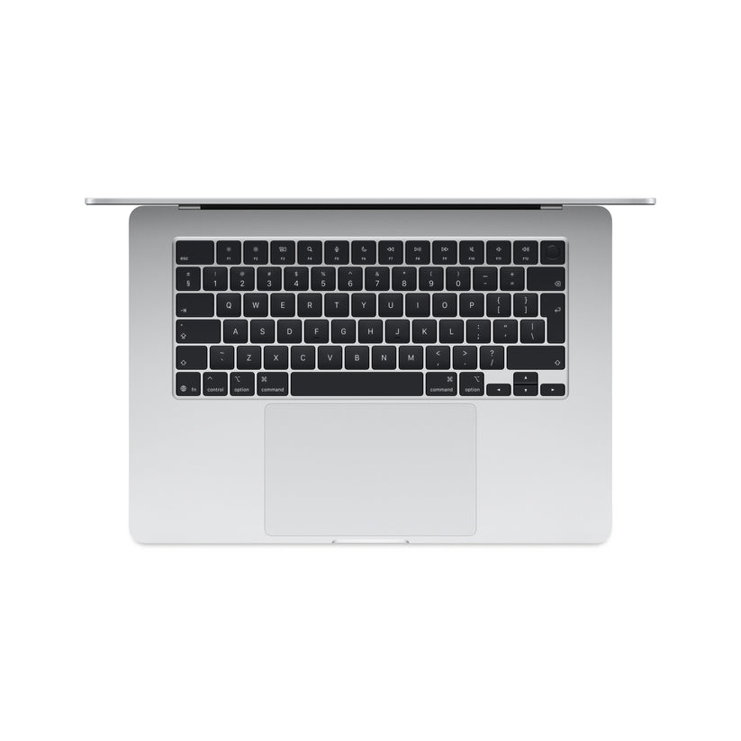 15 hüvelykes MacBook Air: Apple M4 chip 10 magos CPU-val és 10 magos GPU-val, 512GB SSD, 32GB RAM, Háttér-világítású Magic Keyboard Touch ID-val – magyar - ezüst CTO